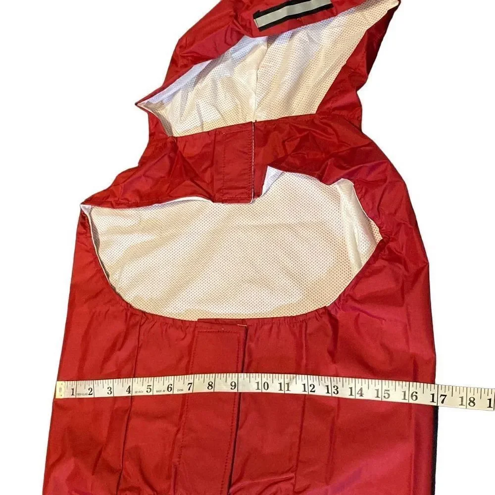 Reflective Large Dog Coat with Back Pocket and Hood NEW